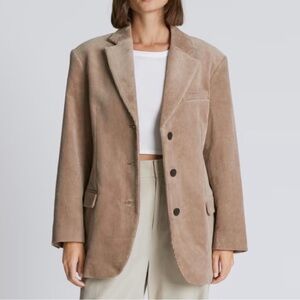 Everlane The Corduroy ‘80s Blazer Oversized Taupe Tan